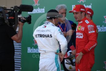 World © Octane Photographic Ltd. Formula 1 – Japanese GP - Qualifying. Scuderia Ferrari SF90 – Charles Leclerc and Mercedes AMG Petronas Motorsport AMG F1 W10 EQ Power+ - Valtteri Bottas. Suzuka Circuit, Suzuka, Japan. Sunday 13th October 2019.