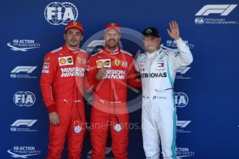 World © Octane Photographic Ltd. Formula 1 – Japanese GP - Qualifying. Scuderia Ferrari SF90 – Sebastian Vettel and Charles Leclerc and Mercedes AMG Petronas Motorsport AMG F1 W10 EQ Power+ - Valtteri Bottas. Suzuka Circuit, Suzuka, Japan. Sunday 13th October 2019.