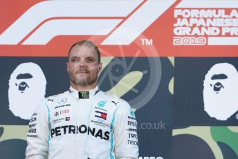 World © Octane Photographic Ltd. Formula 1 – Japanese GP - Podium. Mercedes AMG Petronas Motorsport AMG F1 W10 EQ Power+ - Valtteri Bottas. Suzuka Circuit, Suzuka, Japan. Sunday 13th October 2019.