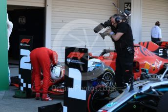World © Octane Photographic Ltd. Formula 1 – Japanese GP - Parc Ferme. Scuderia Ferrari SF90 – Sebastian Vettel. Suzuka Circuit, Suzuka, Japan. Sunday 13th October 2019.