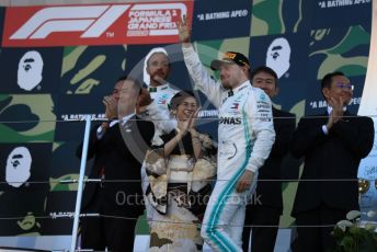 World © Octane Photographic Ltd. Formula 1 – Japanese GP - Podium. Mercedes AMG Petronas Motorsport AMG F1 W10 EQ Power+ - Valtteri Bottas. Suzuka Circuit, Suzuka, Japan. Sunday 13th October 2019.