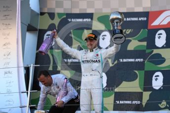 World © Octane Photographic Ltd. Formula 1 – Japanese GP - Podium. Mercedes AMG Petronas Motorsport AMG F1 W10 EQ Power+ - Valtteri Bottas. Suzuka Circuit, Suzuka, Japan. Sunday 13th October 2019.