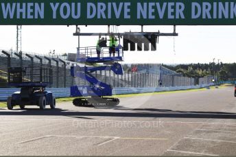 World © Octane Photographic Ltd. Formula 1 – Japanese GP - Setup and rebuild. Start light gantry re-assembly. Suzuka Circuit, Suzuka, Japan. Sunday 13th October 2019.