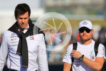 World © Octane Photographic Ltd. Formula 1 – Japanese GP - Paddock. Toto Wolff - Executive Director & Head of Mercedes - Benz Motorsport and Mercedes AMG Petronas Motorsport AMG F1 W10 EQ Power+ - Valtteri Bottas. Suzuka Circuit, Suzuka, Japan. Sunday 13th October 2019.