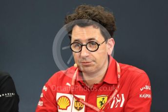 World © Octane Photographic Ltd. Formula 1 - Hungarian GP – Friday FIA Team Press Conference. Mattia Binotto – Team Principal of Scuderia Ferrari. Suzuka Circuit, Suzuka, Japan. Friday 11th October 2019.