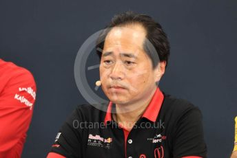 World © Octane Photographic Ltd. Formula 1 - Hungarian GP – Friday FIA Team Press Conference. Toyoharu Tanube - Honda Performance Development (HPD) Senior Manager. Suzuka Circuit, Suzuka, Japan. Friday 11th October 2019.