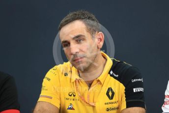 World © Octane Photographic Ltd. Formula 1 - Hungarian GP – Friday FIA Team Press Conference. Cyril Abiteboul - Managing Director of Renault Sport Racing Formula 1 Team. Suzuka Circuit, Suzuka, Japan. Friday 11th October 2019.