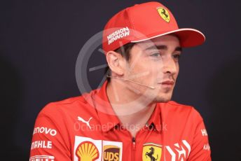 World © Octane Photographic Ltd. Formula 1 – Monaco GP. FIA Drivers Press Conference. Scuderia Ferrari SF90 – Charles Leclerc. Monte-Carlo, Monaco. Wednesday 22nd May 2019.