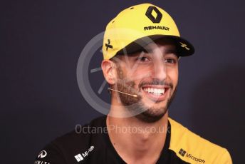 World © Octane Photographic Ltd. Formula 1 – Monaco GP. FIA Drivers Press Conference. Renault Sport F1 Team RS19 – Daniel Ricciardo. Monte-Carlo, Monaco. Wednesday 22nd May 2019.