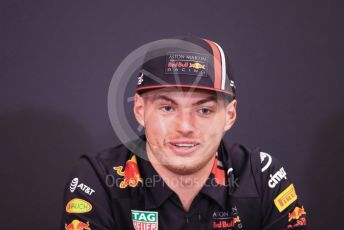 World © Octane Photographic Ltd. Formula 1 – Monaco GP. FIA Drivers Press Conference. Aston Martin Red Bull Racing RB15 – Max Verstappen. Monte-Carlo, Monaco. Wednesday 22nd May 2019.