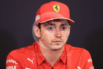 World © Octane Photographic Ltd. Formula 1 – Monaco GP. FIA Drivers Press Conference. Scuderia Ferrari SF90 – Charles Leclerc. Monte-Carlo, Monaco. Wednesday 22nd May 2019.