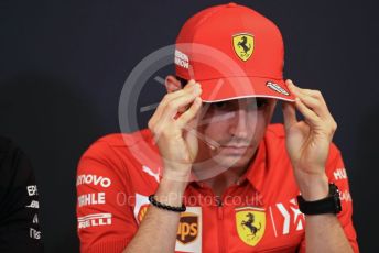 World © Octane Photographic Ltd. Formula 1 – Monaco GP. FIA Drivers Press Conference. Scuderia Ferrari SF90 – Charles Leclerc. Monte-Carlo, Monaco. Wednesday 22nd May 2019.