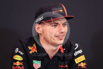 World © Octane Photographic Ltd. Formula 1 – Monaco GP. FIA Drivers Press Conference. Aston Martin Red Bull Racing RB15 – Max Verstappen. Monte-Carlo, Monaco. Wednesday 22nd May 2019.