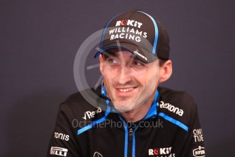 World © Octane Photographic Ltd. Formula 1 – Monaco GP. FIA Drivers Press Conference. ROKiT Williams Racing FW42 – Robert Kubica. Monte-Carlo, Monaco. Wednesday 22nd May 2019.