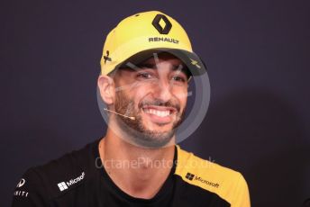 World © Octane Photographic Ltd. Formula 1 – Monaco GP. FIA Drivers Press Conference. Renault Sport F1 Team RS19 – Daniel Ricciardo. Monte-Carlo, Monaco. Wednesday 22nd May 2019.