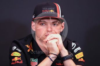 World © Octane Photographic Ltd. Formula 1 – Monaco GP. FIA Drivers Press Conference. Aston Martin Red Bull Racing RB15 – Max Verstappen. Monte-Carlo, Monaco. Wednesday 22nd May 2019.