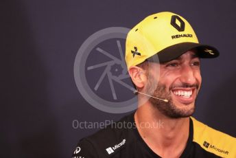 World © Octane Photographic Ltd. Formula 1 – Monaco GP. FIA Drivers Press Conference. Renault Sport F1 Team RS19 – Daniel Ricciardo. Monte-Carlo, Monaco. Wednesday 22nd May 2019.