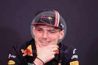 World © Octane Photographic Ltd. Formula 1 – Monaco GP. FIA Drivers Press Conference. Aston Martin Red Bull Racing RB15 – Max Verstappen. Monte-Carlo, Monaco. Wednesday 22nd May 2019.