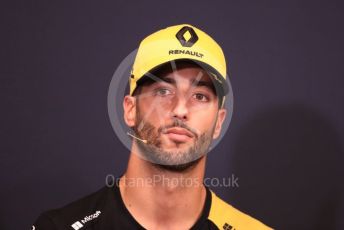 World © Octane Photographic Ltd. Formula 1 – Monaco GP. FIA Drivers Press Conference. Renault Sport F1 Team RS19 – Daniel Ricciardo. Monte-Carlo, Monaco. Wednesday 22nd May 2019.