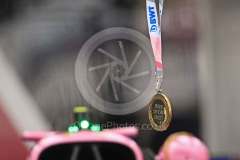 World © Octane Photographic Ltd. Formula 1 – Monaco GP. Setup. SportPesa Racing Point "Pride of the Fleet" medal. Monte-Carlo, Monaco. Wednesday 22nd May 2019.
