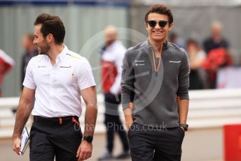 World © Octane Photographic Ltd. Formula 1 – Monaco GP. Track walk. McLaren MCL34 – Lando Norris. Monte-Carlo, Monaco. Wednesday 22nd May 2019.