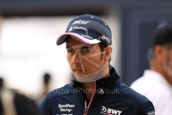 World © Octane Photographic Ltd. Formula 1 – Monaco GP. Paddock. SportPesa Racing Point RP19 - Sergio Perez. Monte-Carlo, Monaco. Wednesday 22nd May 2019.