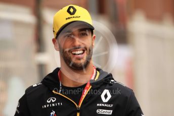 World © Octane Photographic Ltd. Formula 1 – Monaco GP. Paddock. Renault Sport F1 Team RS19 – Daniel Ricciardo. Monte-Carlo, Monaco. Wednesday 22nd May 2019.