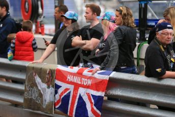 World © Octane Photographic Ltd. Formula 1 – Monaco GP. Atmosphere/Hamilton fans. Monte-Carlo, Monaco. Wednesday 22nd May 2019.
