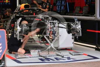 World © Octane Photographic Ltd. Formula 1 – Monaco GP. Setup. Aston Martin Red Bull Racing RB15 – Max Verstappen. Monte-Carlo, Monaco. Wednesday 22nd May 2019.