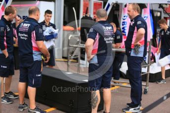 World © Octane Photographic Ltd. Formula 1 – Monaco GP. Setup. SportPesa Racing Point RP19. Monte-Carlo, Monaco. Wednesday 22nd May 2019.