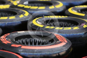 World © Octane Photographic Ltd. Formula 1 – Monaco GP. Track Walk. McLaren MCL34 wheels with Pirelli tyres. Monte-Carlo, Monaco. Wednesday 22nd May 2019.