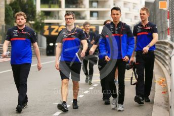 World © Octane Photographic Ltd. Formula 1 – Monaco GP. Track Walk. Scuderia Toro Rosso STR14 – Alexander Albon. Monte-Carlo, Monaco. Wednesday 22nd May 2019.