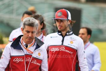 World © Octane Photographic Ltd. Formula 1 – Monaco GP. Track Walk. Alfa Romeo Racing C38 – Antonio Giovinazzi. Monte-Carlo, Monaco. Wednesday 22nd May 2019.