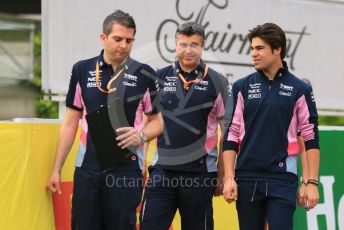 World © Octane Photographic Ltd. Formula 1 – Monaco GP. Track Walk. SportPesa Racing Point RP19 – Lance Stroll. Monte-Carlo, Monaco. Wednesday 22nd May 2019.
