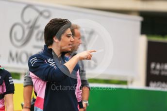 World © Octane Photographic Ltd. Formula 1 – Monaco GP. Track Walk. SportPesa Racing Point RP19 – Lance Stroll. Monte-Carlo, Monaco. Wednesday 22nd May 2019.