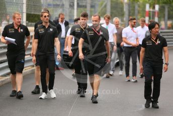 World © Octane Photographic Ltd. Formula 1 – Monaco GP. Track Walk. Rich Energy Haas F1 Team VF19 – Romain Grosjean. Monte-Carlo, Monaco. Wednesday 22nd May 2019.