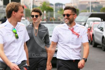 World © Octane Photographic Ltd. Formula 1 – Monaco GP. Track Walk. McLaren MCL34 – Lando Norris. Monte-Carlo, Monaco. Wednesday 22nd May 2019.