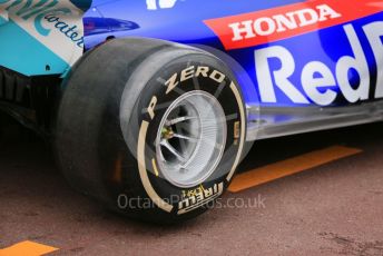World © Octane Photographic Ltd. Formula 1 – Monaco GP. Scrutineering. Scuderia Toro Rosso STR14. Monte-Carlo, Monaco. Wednesday 22nd May 2019.