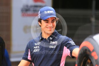 World © Octane Photographic Ltd. Formula 1 – Monaco GP. Paddock. SportPesa Racing Point RP19 – Lance Stroll. Monte-Carlo, Monaco. Wednesday 22nd May 2019.