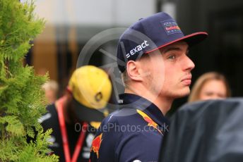 World © Octane Photographic Ltd. Formula 1 – Monaco GP. Paddock. Aston Martin Red Bull Racing RB15 – Max Verstappen. Monte-Carlo, Monaco. Wednesday 22nd May 2019.