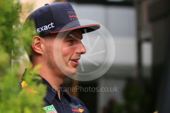 World © Octane Photographic Ltd. Formula 1 – Monaco GP. Paddock. Aston Martin Red Bull Racing RB15 – Max Verstappen. Monte-Carlo, Monaco. Wednesday 22nd May 2019.