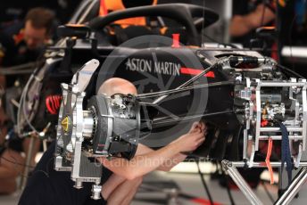 World © Octane Photographic Ltd. Formula 1 – Monaco GP. Setup. Aston Martin Red Bull Racing RB15. Monte-Carlo, Monaco. Wednesday 22nd May 2019.