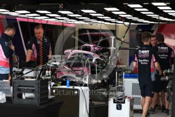 World © Octane Photographic Ltd. Formula 1 – Monaco GP. Setup. SportPesa Racing Point RP19. Monte-Carlo, Monaco. Wednesday 22nd May 2019.