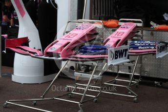 World © Octane Photographic Ltd. Formula 1 – Monaco GP. Setup. SportPesa Racing Point RP19. Monte-Carlo, Monaco. Wednesday 22nd May 2019.