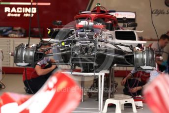 World © Octane Photographic Ltd. Formula 1 – Monaco GP. Setup. Alfa Romeo Racing C38. Monte-Carlo, Monaco. Wednesday 22nd May 2019.