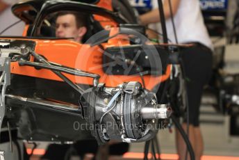 World © Octane Photographic Ltd. Formula 1 – Monaco GP. Setup. McLaren MCL34. Monte-Carlo, Monaco. Wednesday 22nd May 2019.