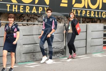 World © Octane Photographic Ltd. Formula 1 – Monaco GP. Track Walk. SportPesa Racing Point RP19 – Lance Stroll. Monte-Carlo, Monaco. Wednesday 22nd May 2019.