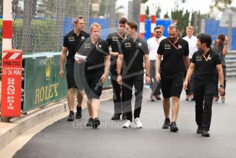 World © Octane Photographic Ltd. Formula 1 – Monaco GP. Track Walk. Rich Energy Haas F1 Team VF19 – Romain Grosjean. Monte-Carlo, Monaco. Wednesday 22nd May 2019.