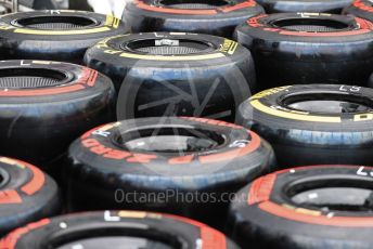 World © Octane Photographic Ltd. Formula 1 – Monaco GP. Track Walk. ROKiT Williams Racing FW 42 wheels and Pirelli tyres. Monte-Carlo, Monaco. Wednesday 22nd May 2019.