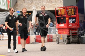 World © Octane Photographic Ltd. Formula 1 – Monaco GP. Track Walk. Rich Energy Haas F1 Team VF19 – Romain Grosjean. Monte-Carlo, Monaco. Wednesday 22nd May 2019.